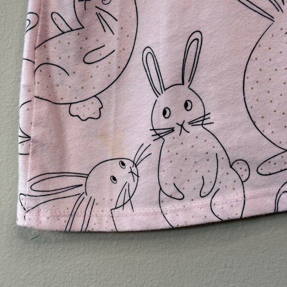 SEED HERITAGE Bunny Rabbits Nightgown Girls 4 4T Pink Gold Girl Nightie Bunnies - Picture 5 of 7